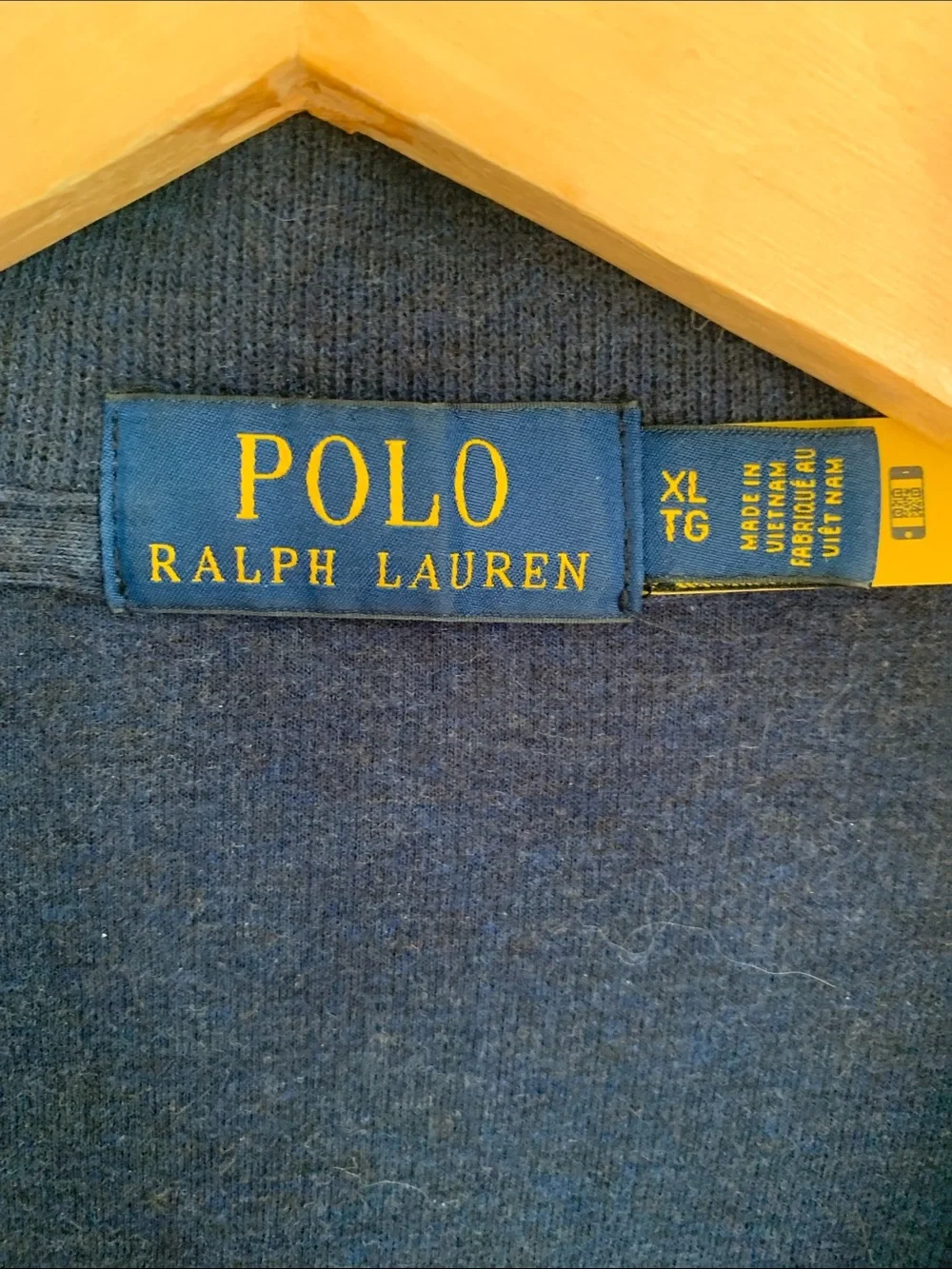 Polo Ralph Lauren Snowflake Estate Rib 1/4 Zip Pullover Navy Blue Fair Isle XL
